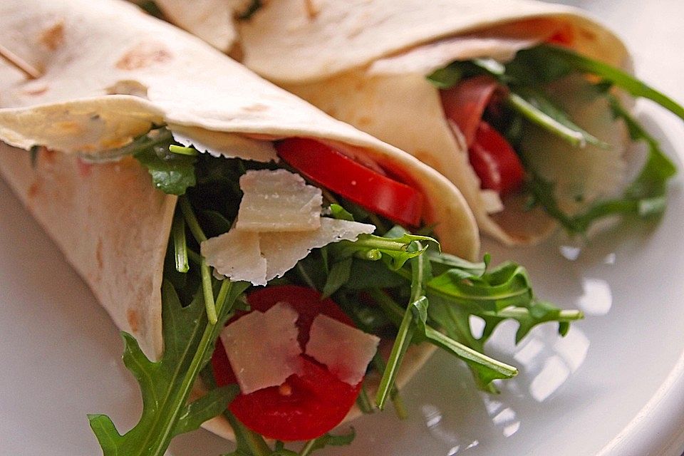 Wraps mit Rucola