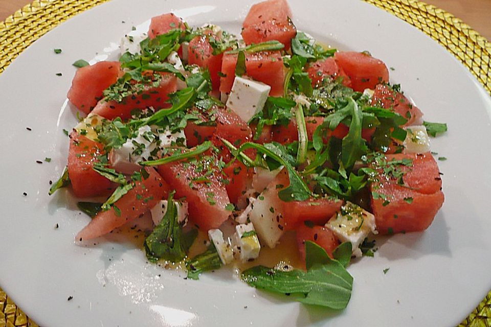 Wassermelonensalat mit Feta