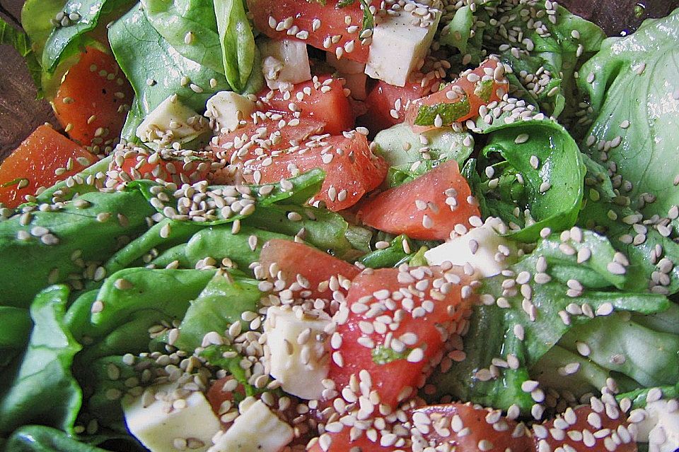 Wassermelonensalat mit Feta