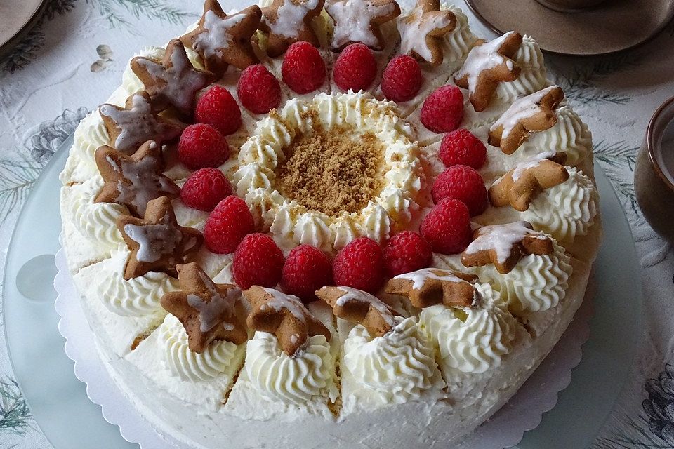 Himbeer - Spekulatius - Torte