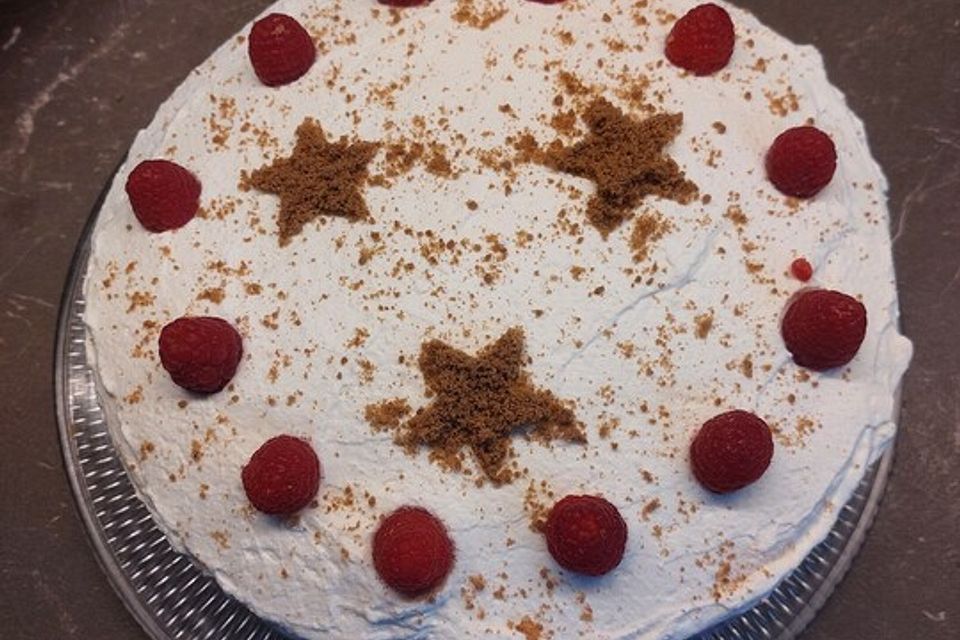 Himbeer - Spekulatius - Torte