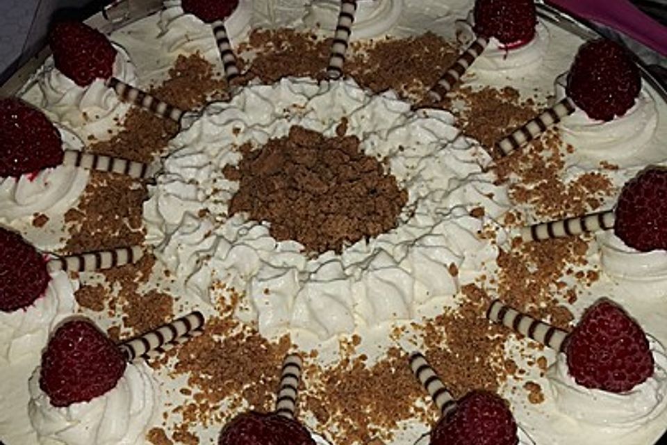 Himbeer - Spekulatius - Torte