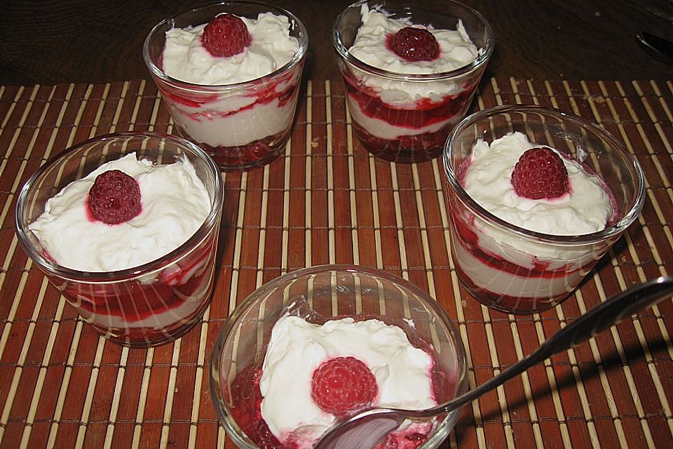 Himbeer - Sahne Dessert