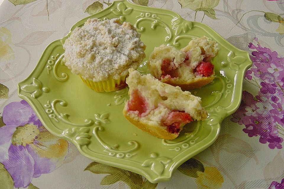 Himbeer - Buttermilch Streuselmuffins