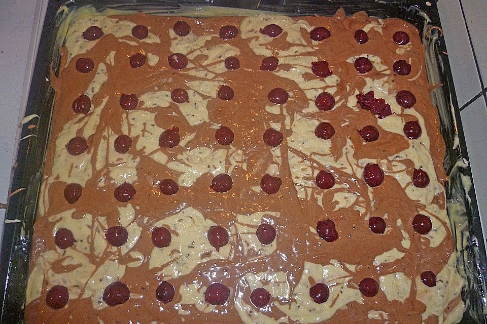 Schoko - Kirsch - Blechkuchen