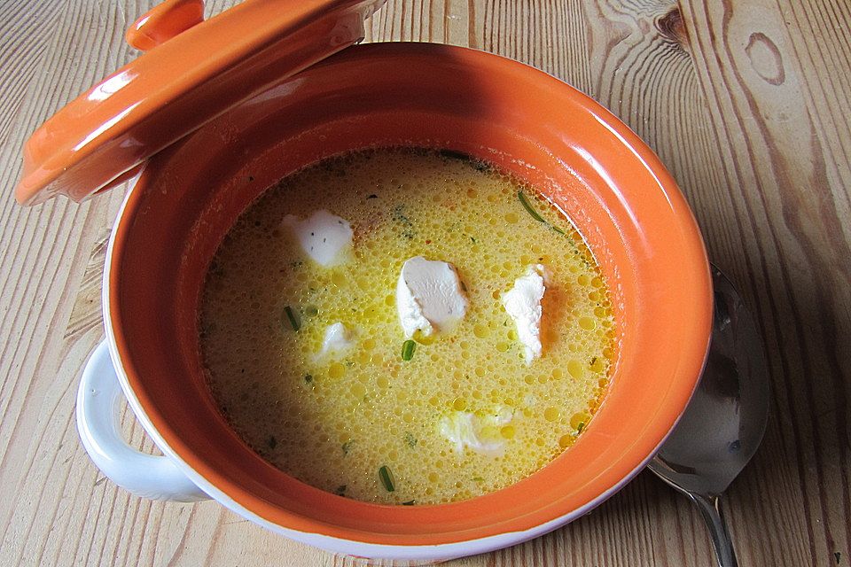 Cremige Käse - Gemüse - Suppe