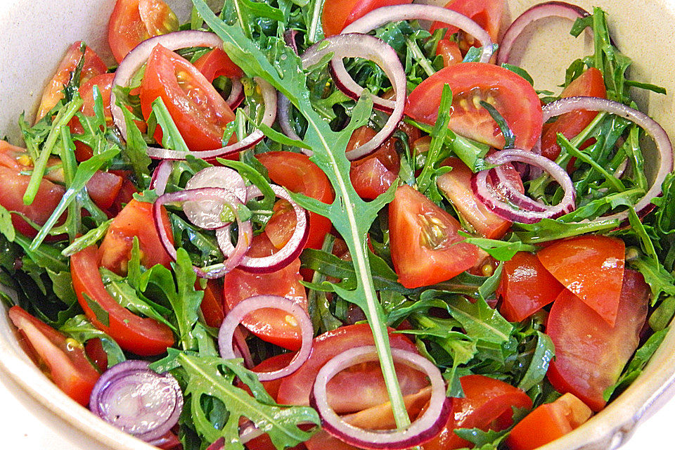 Tomaten - Rucola - Salat