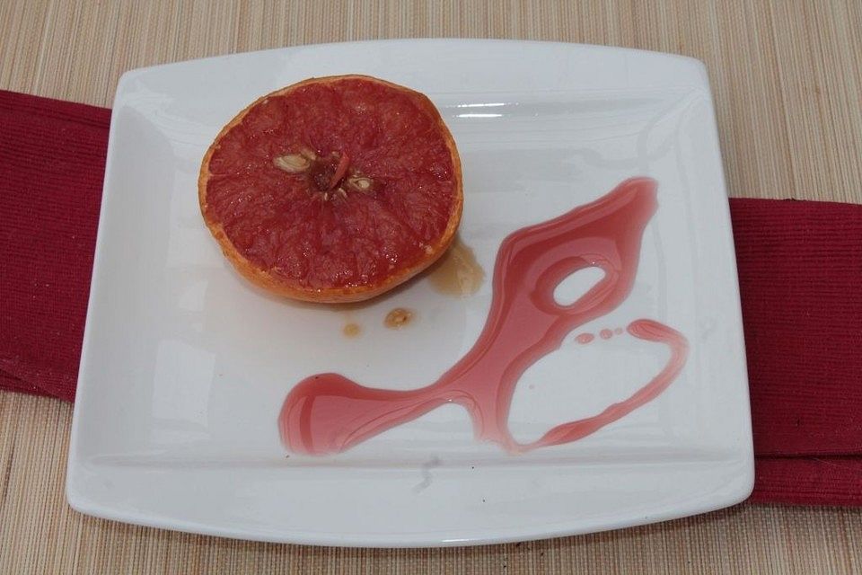 Grapefruit mit Zimt - Zuckerkruste