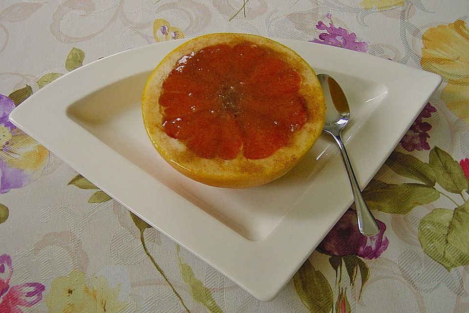 Grapefruit mit Zimt - Zuckerkruste