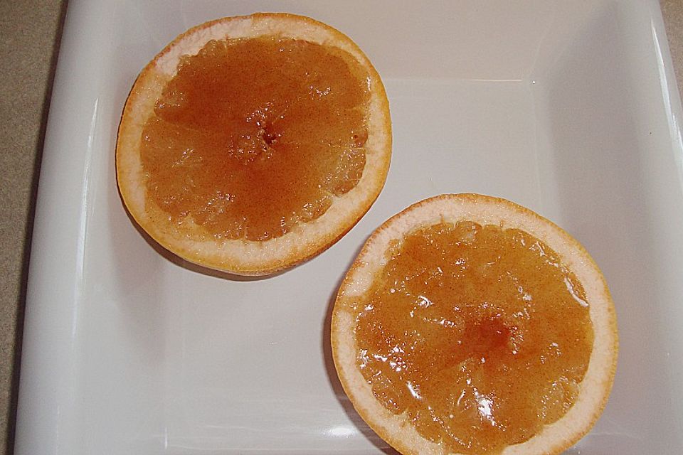 Grapefruit mit Zimt - Zuckerkruste