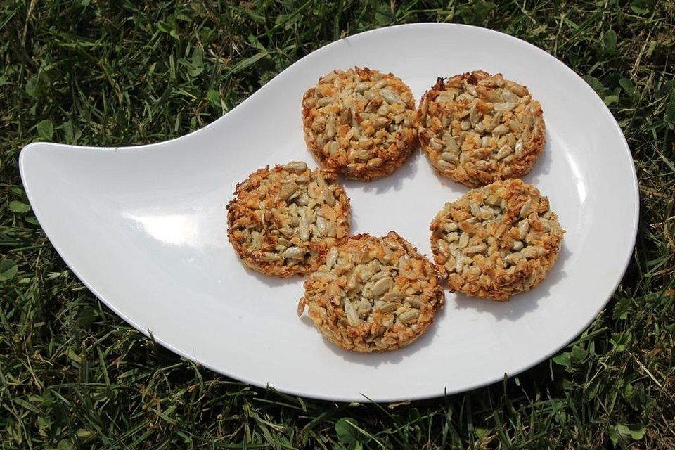 Knusprige Sonnenblumenkern-Plätzchen