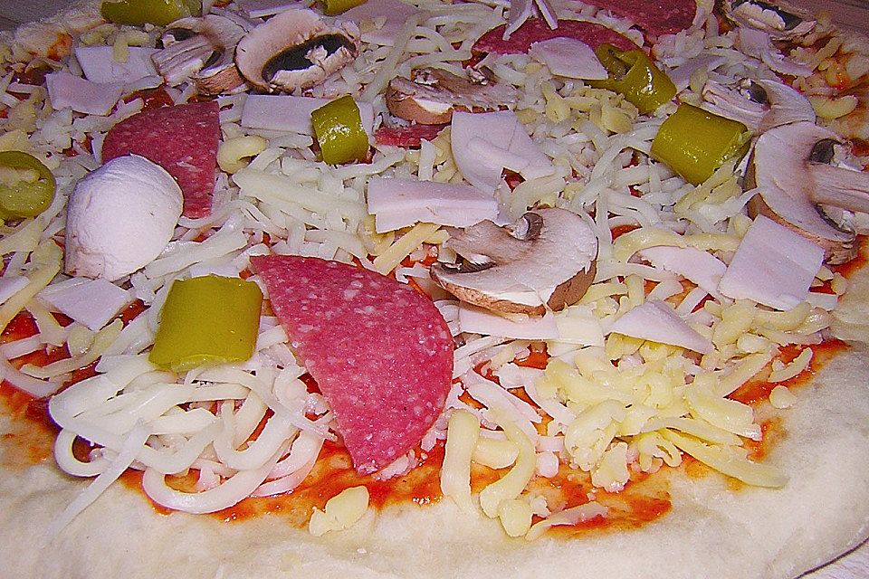 Pizzaboden - dünn und knusprig