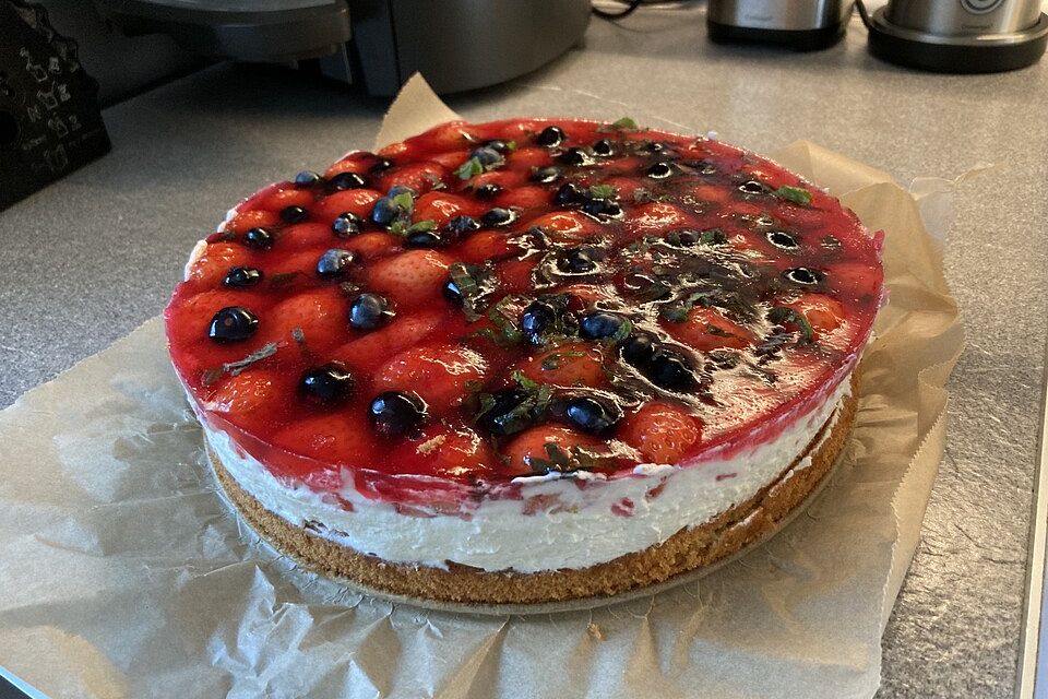 Frische Erdbeertorte