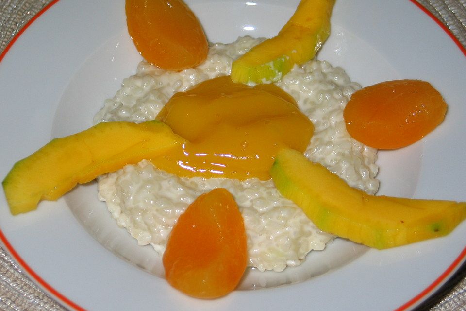 Kokos - Milchreis mit Mango