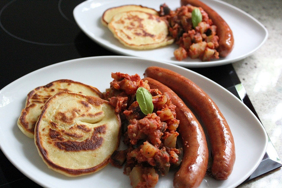 Kartoffelpuffer aus Kartoffelbrei