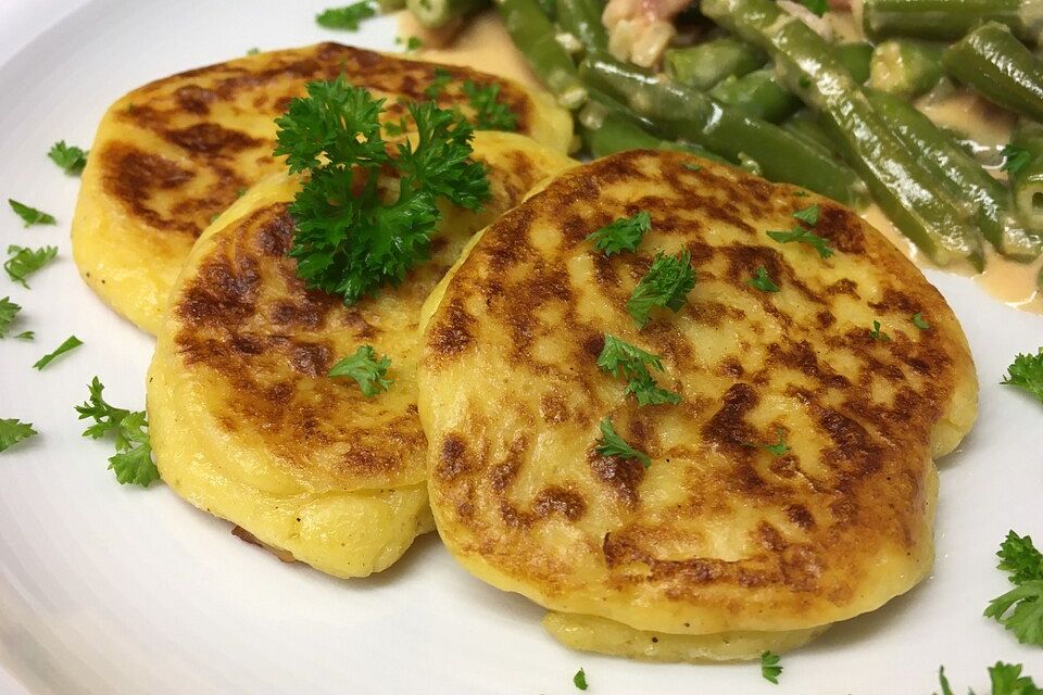 Kartoffelpuffer aus Kartoffelbrei