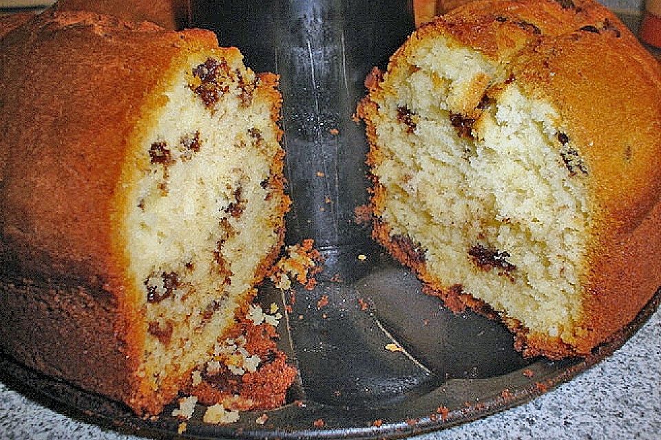 Napfkuchen mit Schokoplätzchen