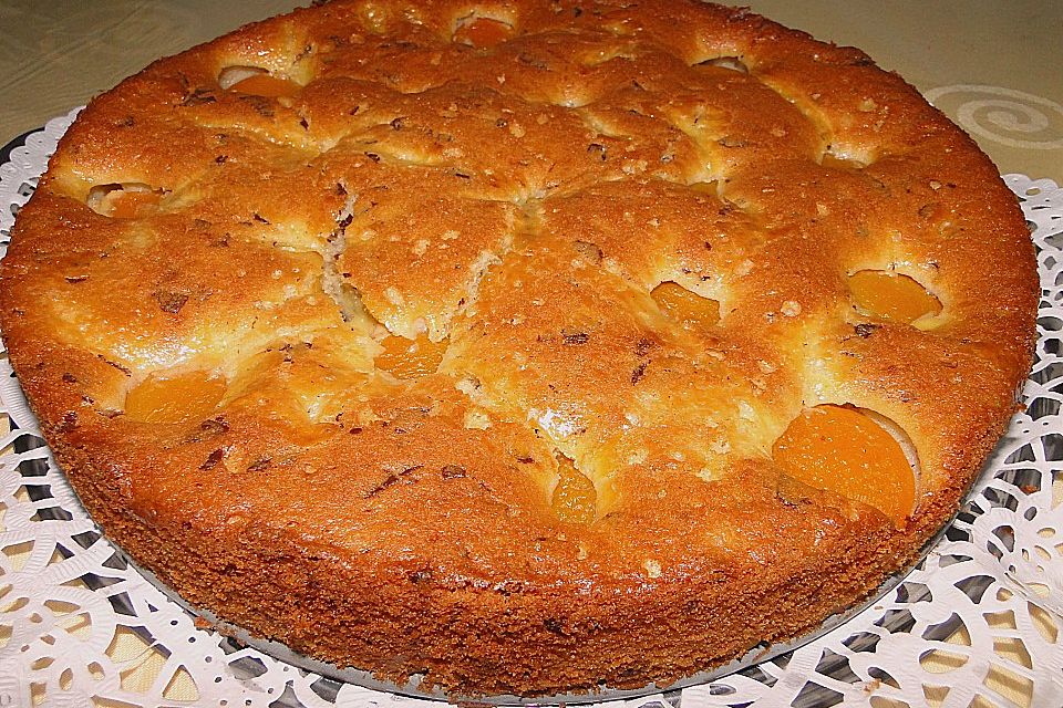 Ameisen-Marillenkuchen mit Puddingfüllung