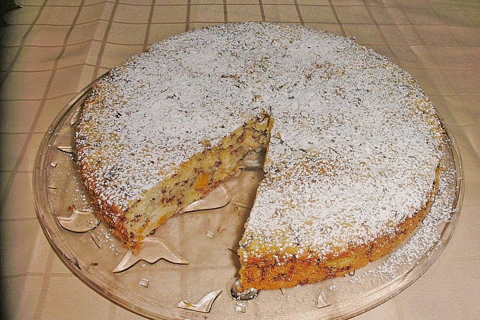 Ameisen-Marillenkuchen mit Puddingfüllung