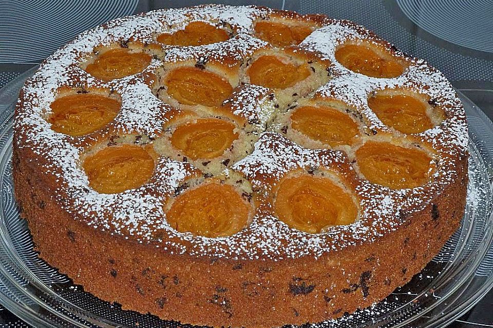 Ameisen-Marillenkuchen mit Puddingfüllung