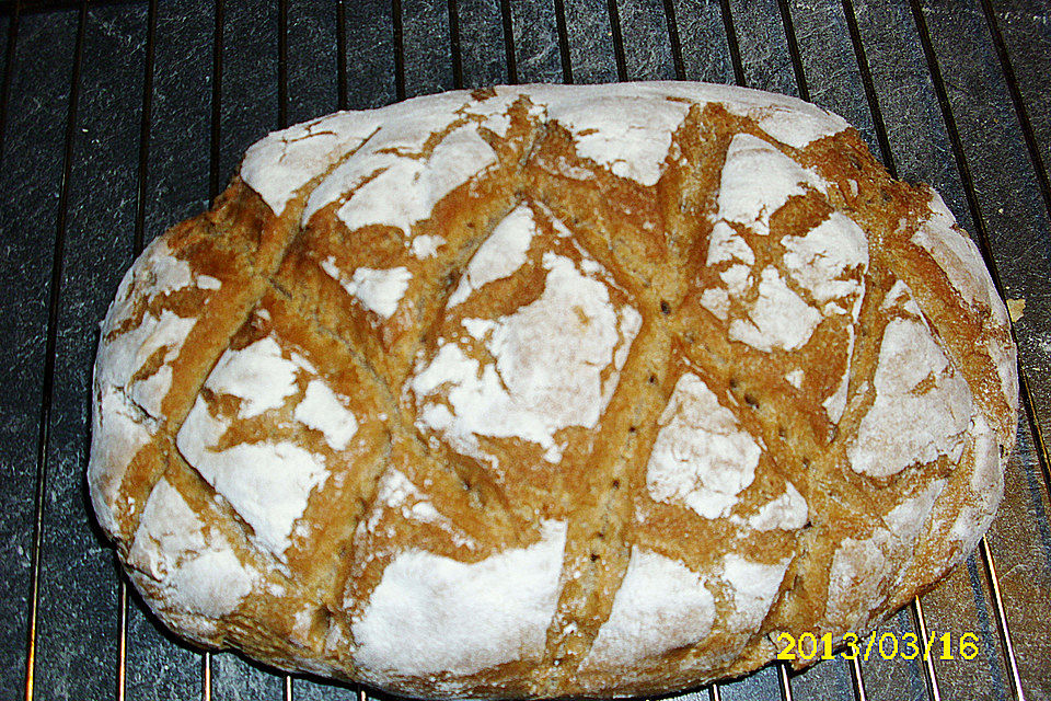 Weizenmischbrot mit Trockenhefe