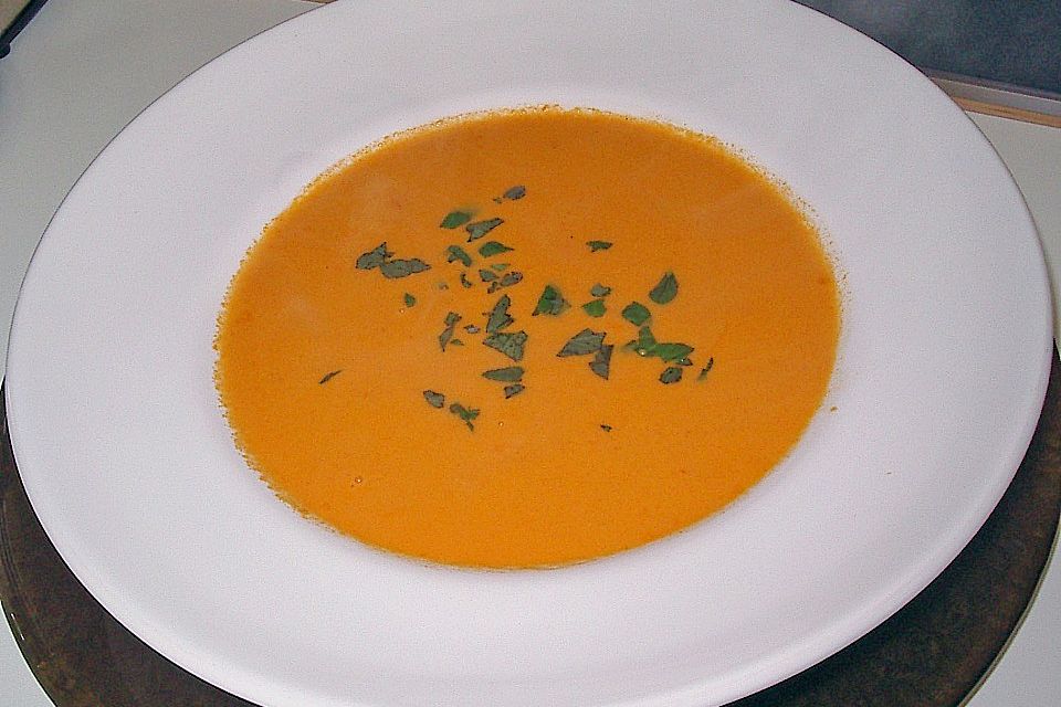 Paprikacremesuppe mit Mascarpone