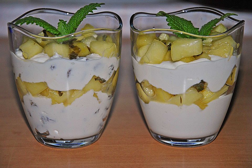 Ricotta-Apfel-Schichtdessert