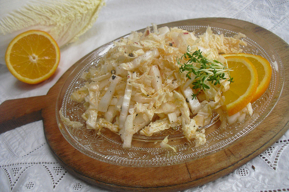 Chinakohlsalat mit  amerikanischer Sauce