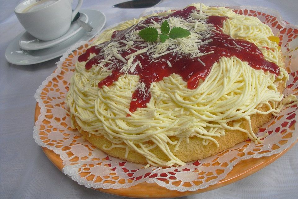 Spaghetti-Torte