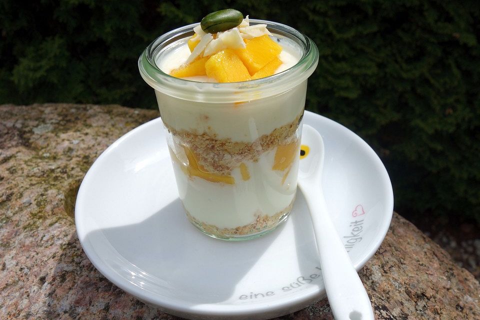 Mango-Joghurt Dessert