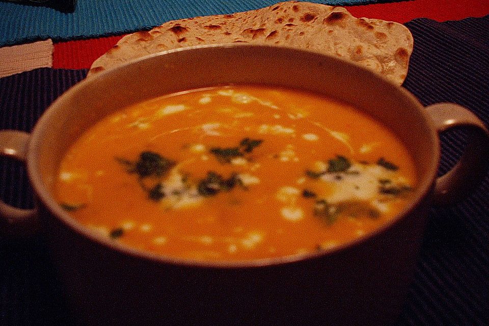 Tomatensuppe indische Art