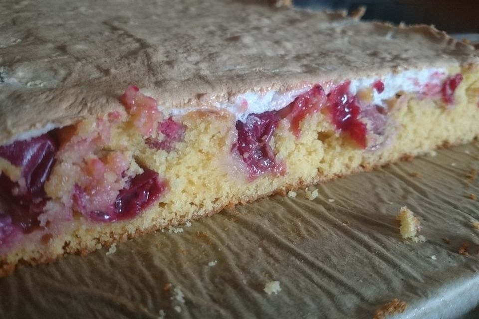 Stachelbeerkuchen mit Baiser