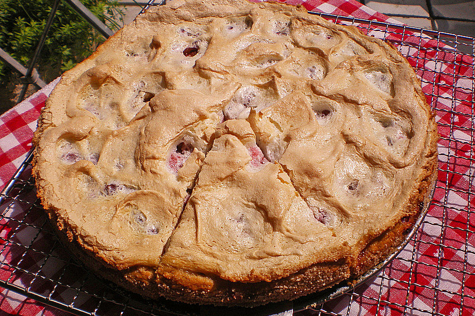 Stachelbeerkuchen mit Baiser