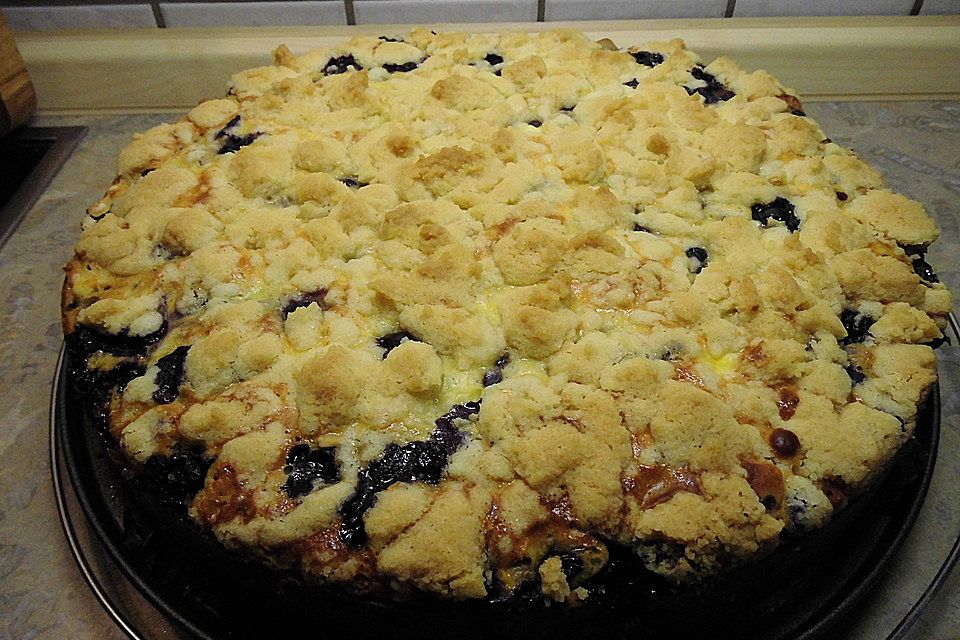 Rahm-Kirsch Krümelkuchen