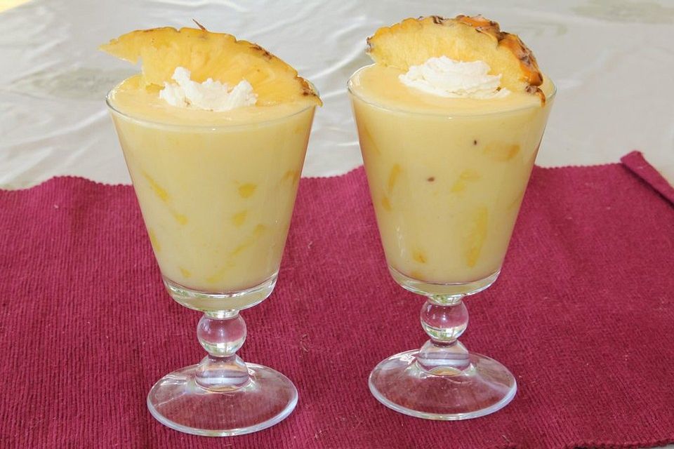 Ananas-Sahne Dessert