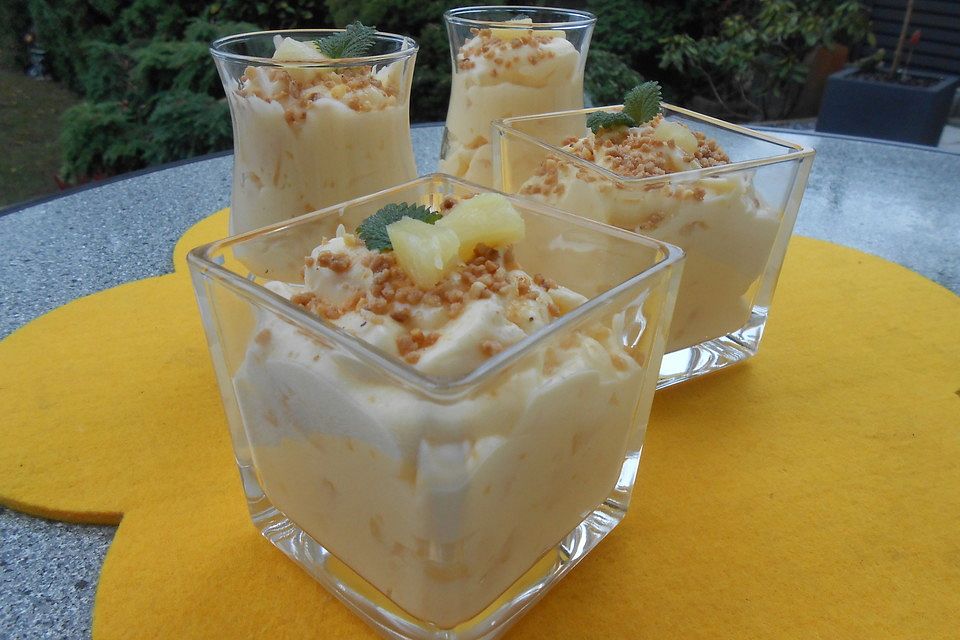 Ananas-Sahne Dessert