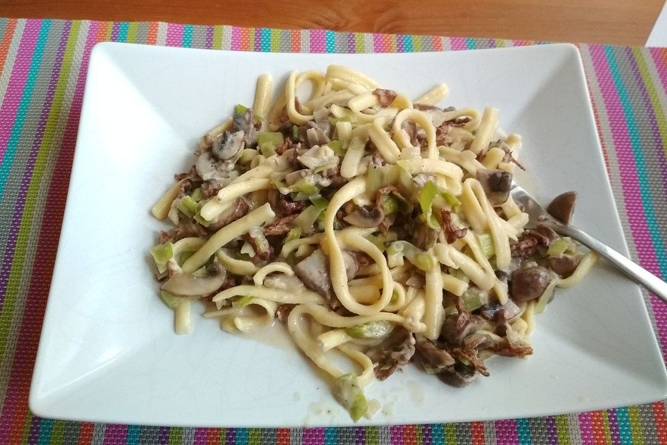 Pilzragout mit Spätzle