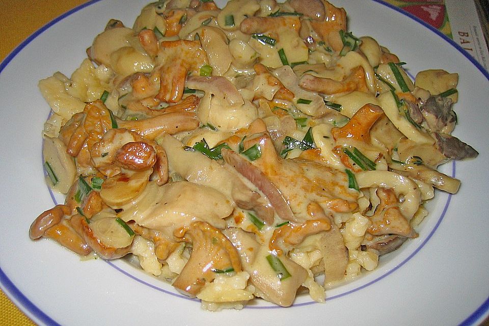 Pilz-Sahne Sauce