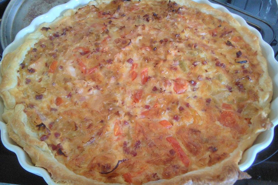 Lauchquiche vom Blech