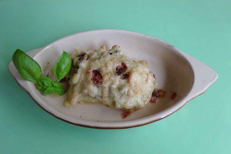 Überbackene Putenschnitzel