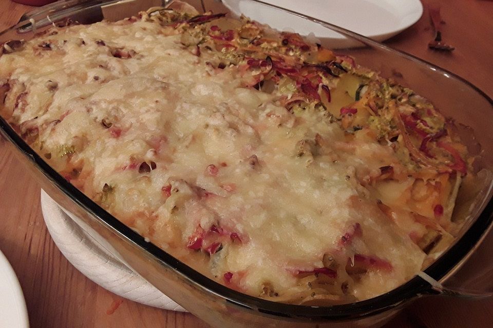 Gemüse-Kartoffelgratin