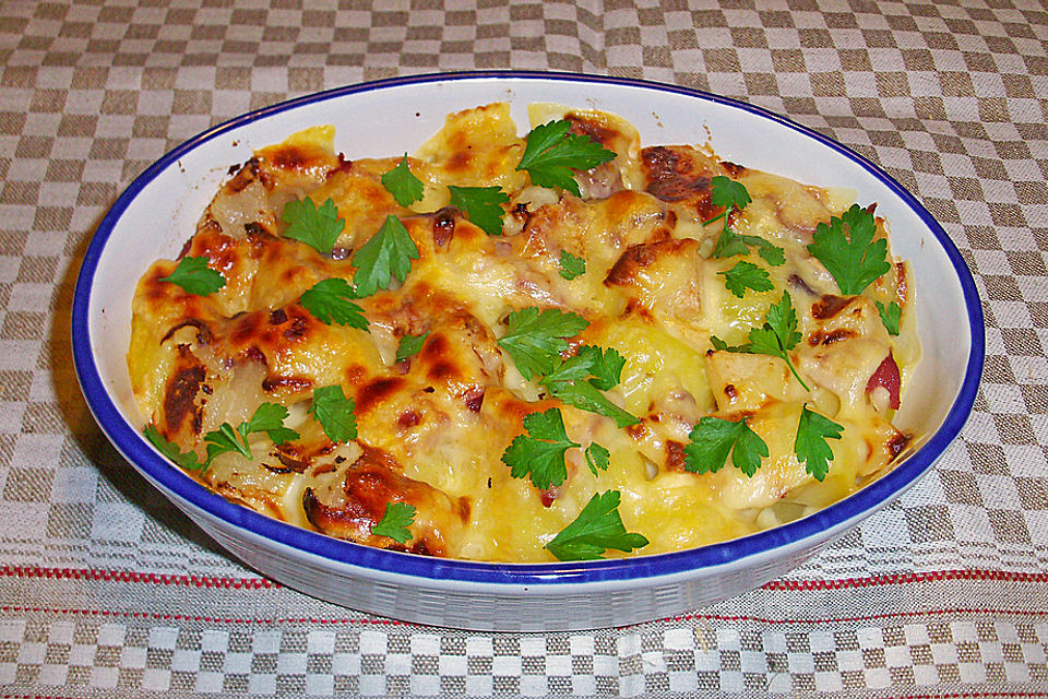 Birnen-Raclette Gratin