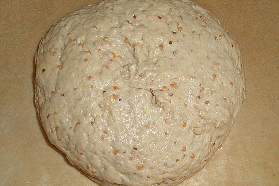 Kleines Senfkörnerbrot mit Kruste