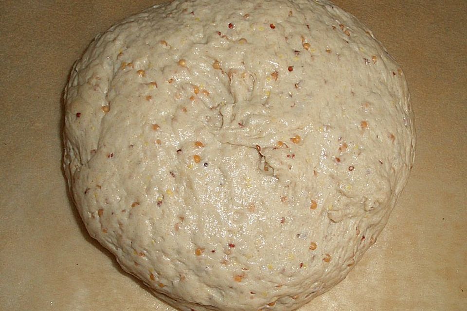 Kleines Senfkörnerbrot mit Kruste