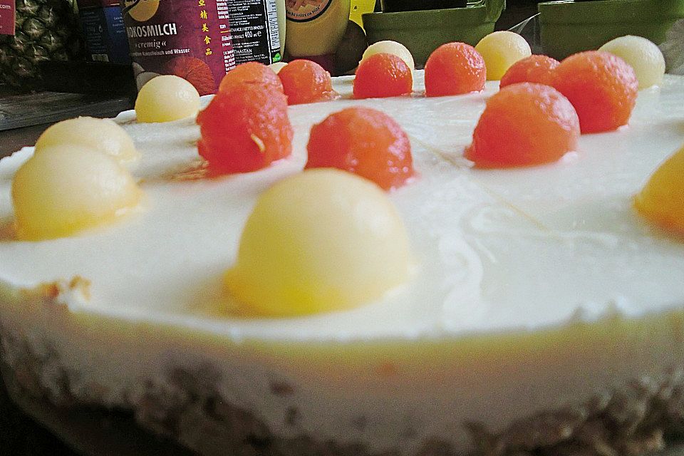 Quark-Melonen Torte