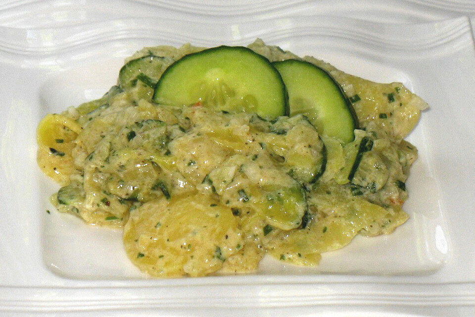 Grüner Kartoffelsalat