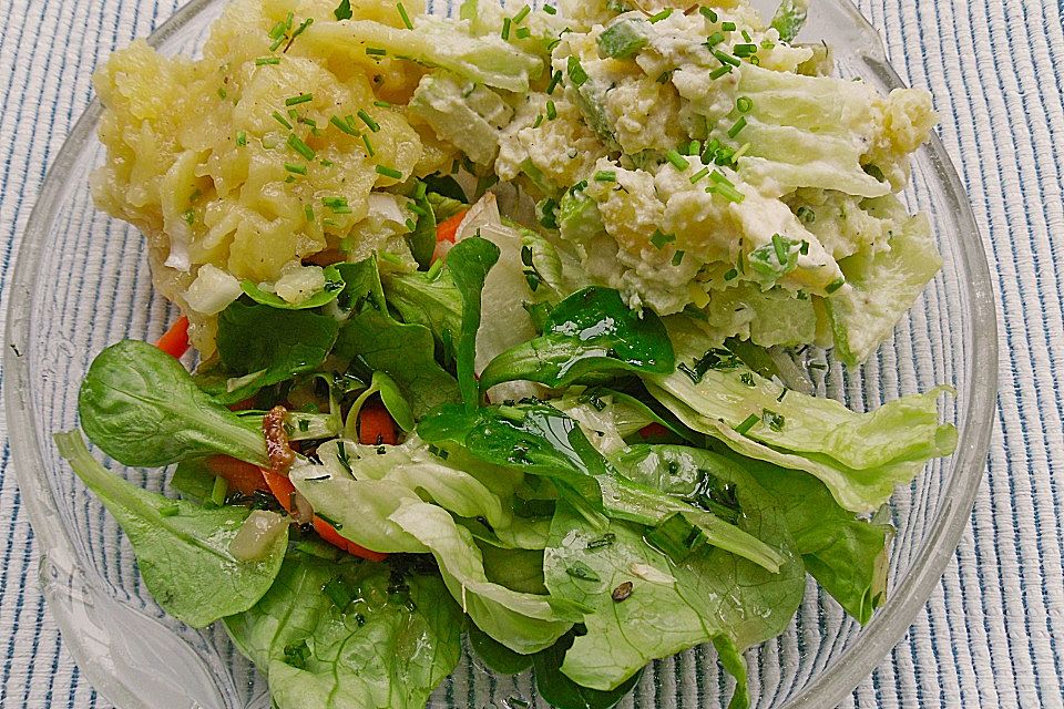 Grüner Kartoffelsalat