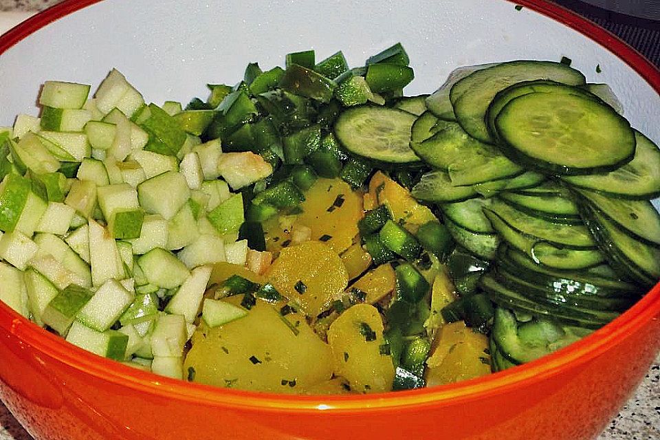 Grüner Kartoffelsalat