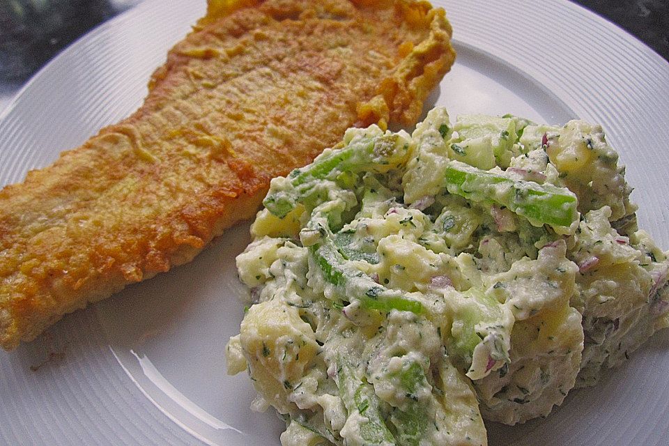 Grüner Kartoffelsalat