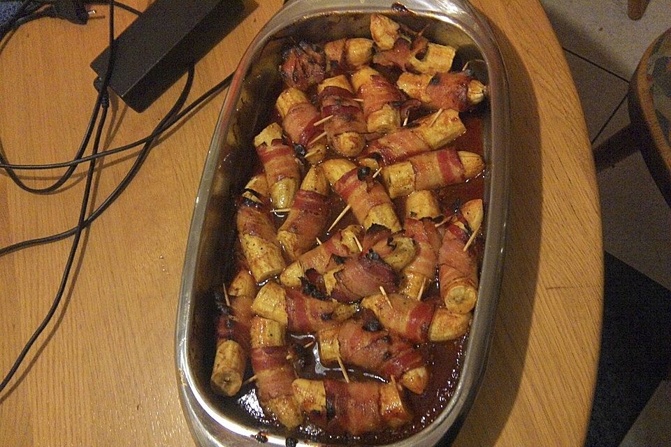 Bacon wrapped Bananas